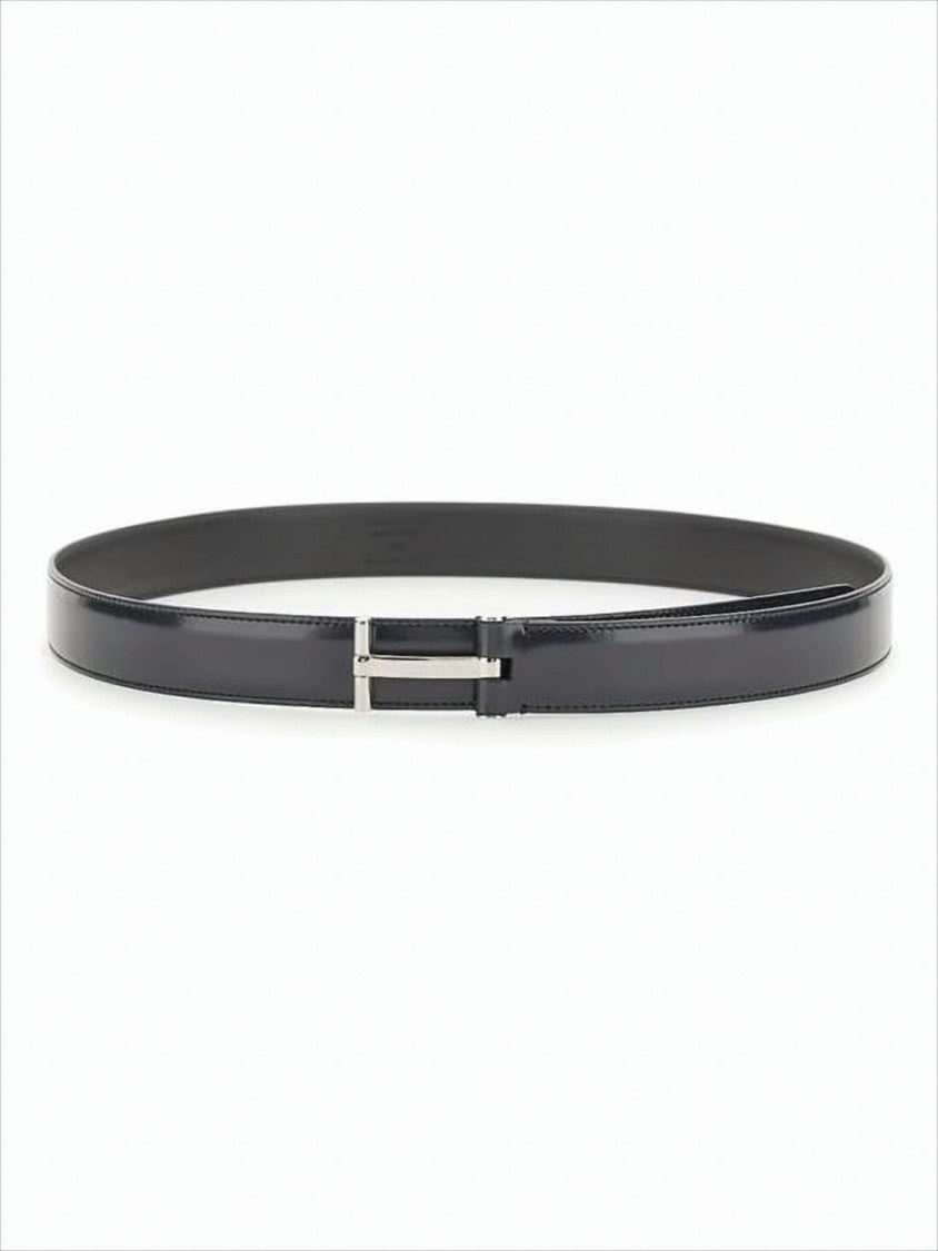 Tom Ford Polished Calf Leather Belt With Buckle