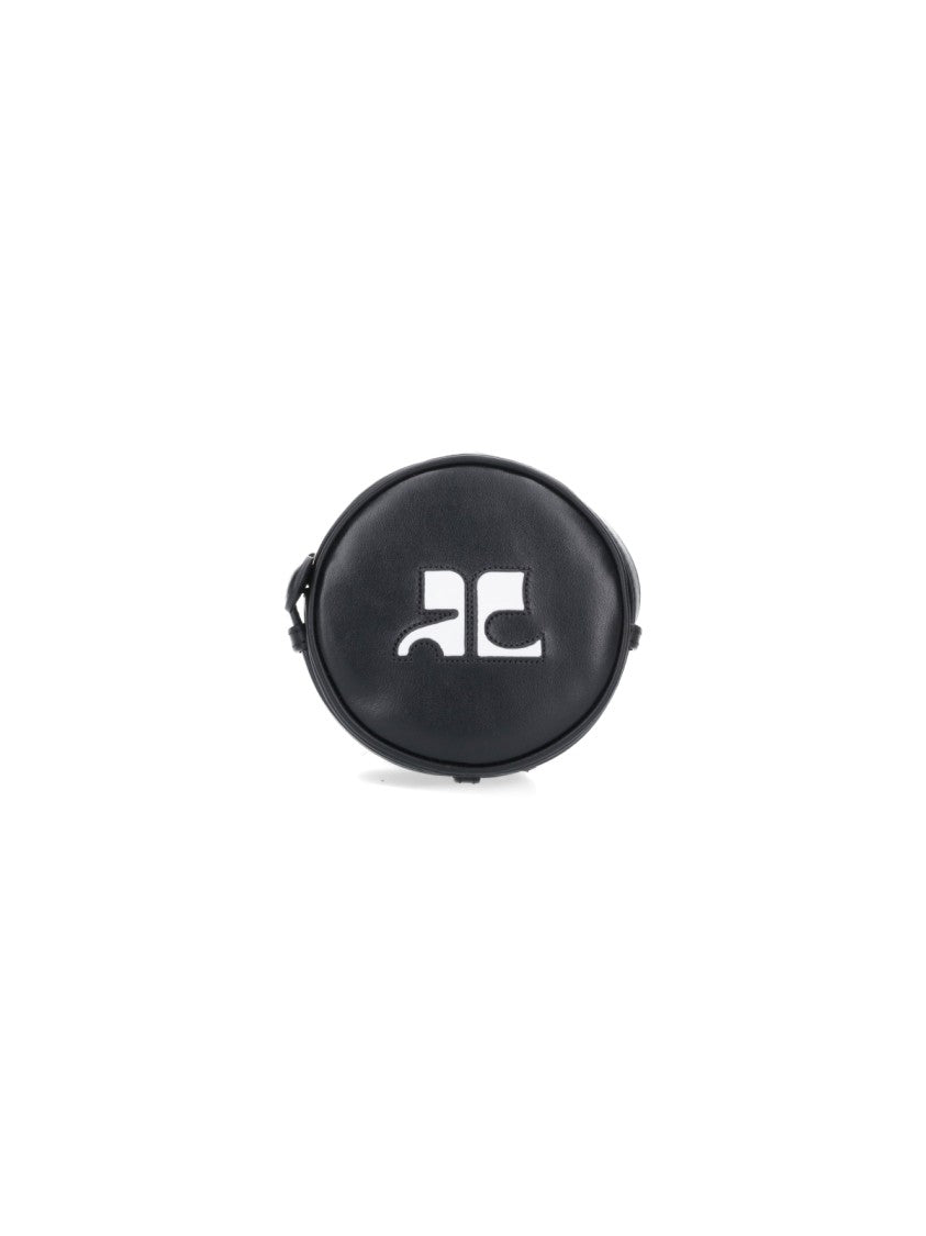 Courrèges Mini "Reedition Circle Bag" Crossbody – Black