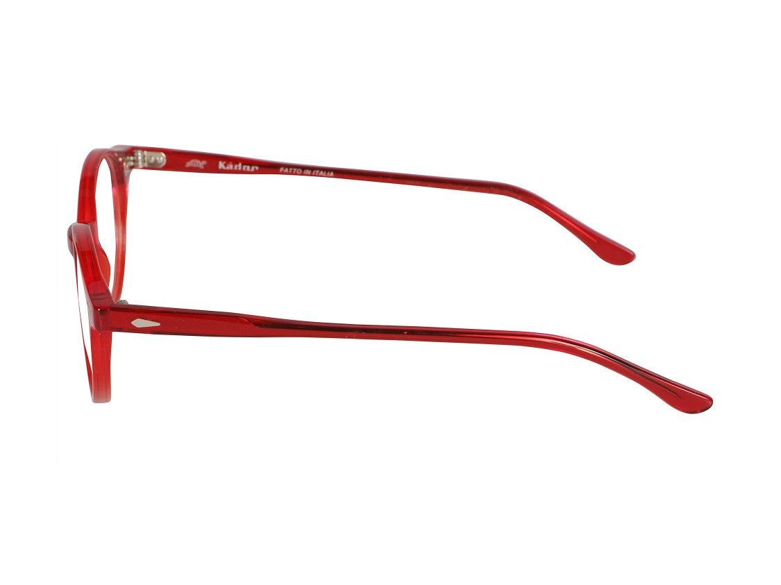 Kador Red Panto Translucent Round Eyeglasses
