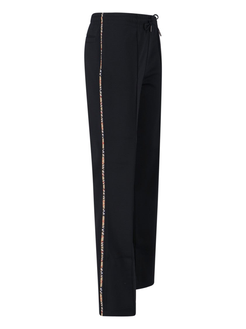 Burberry Flared Trousers With Drawstring Waistband