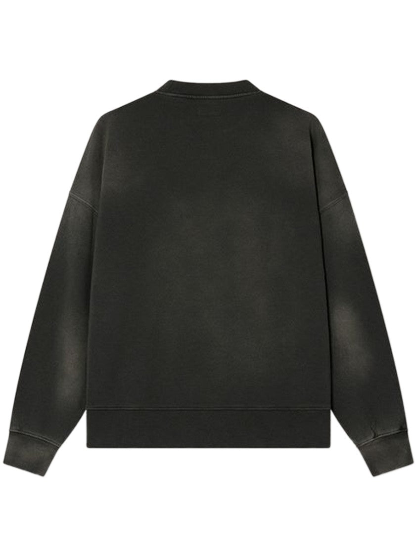 Golden Goose Boxy Crewneck Sweatshirt With Sun-Faded Wash