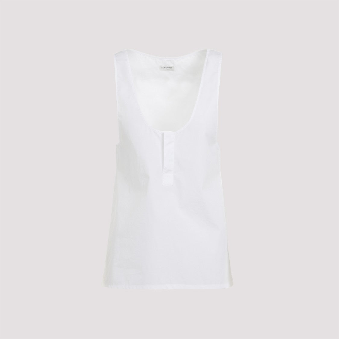 Saint Laurent White Cotton Top