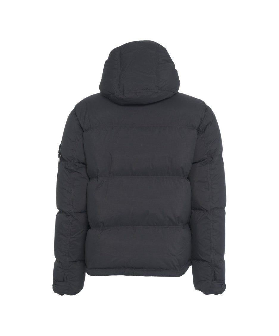 Stone Island Quilted Puffer Jacket With Adjustable Hood