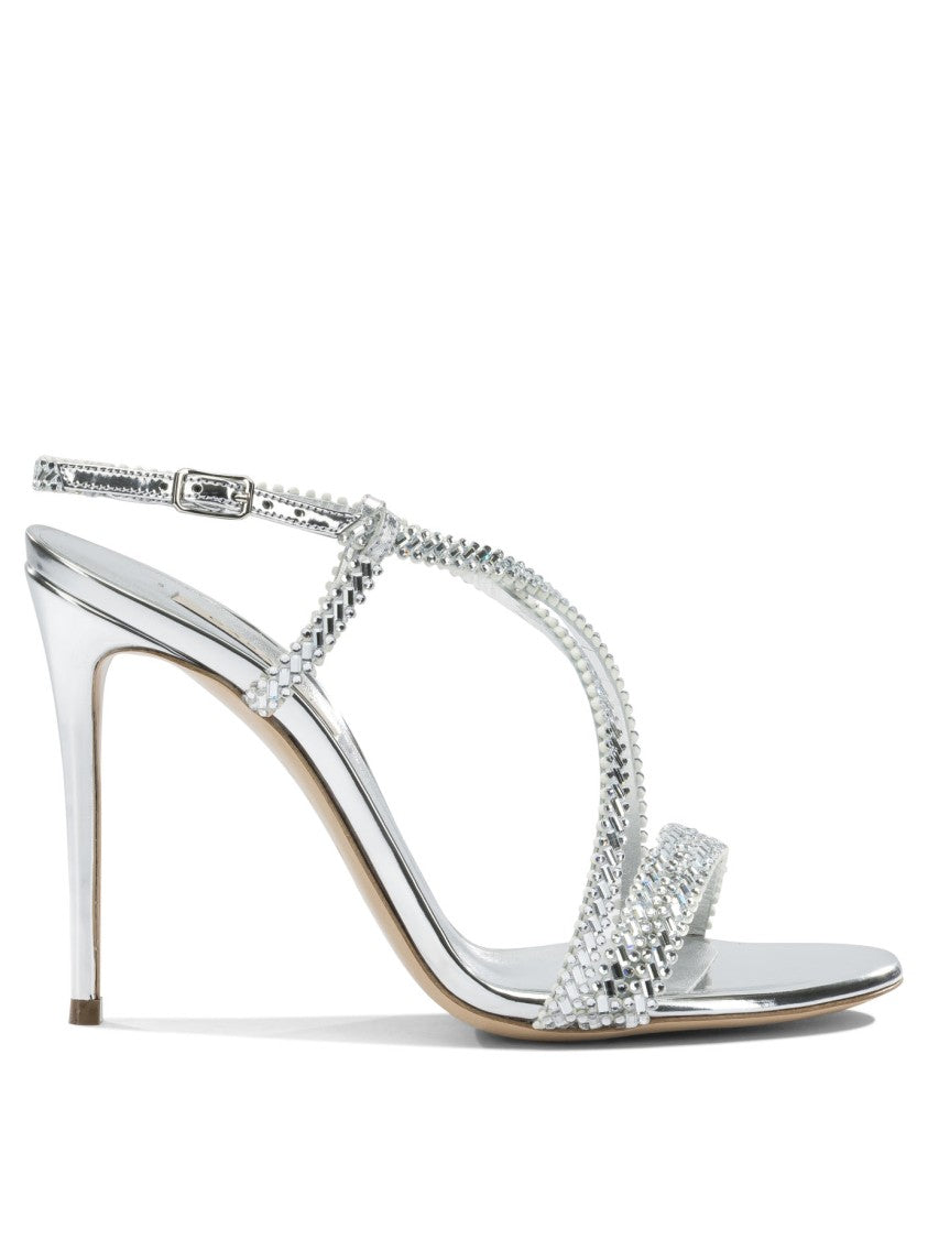 Casadei High Stiletto Sandals With Braided Straps