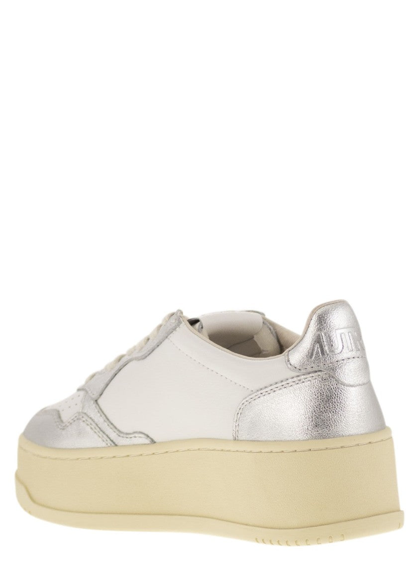 Autry Medalist Platform - Leather Trainers