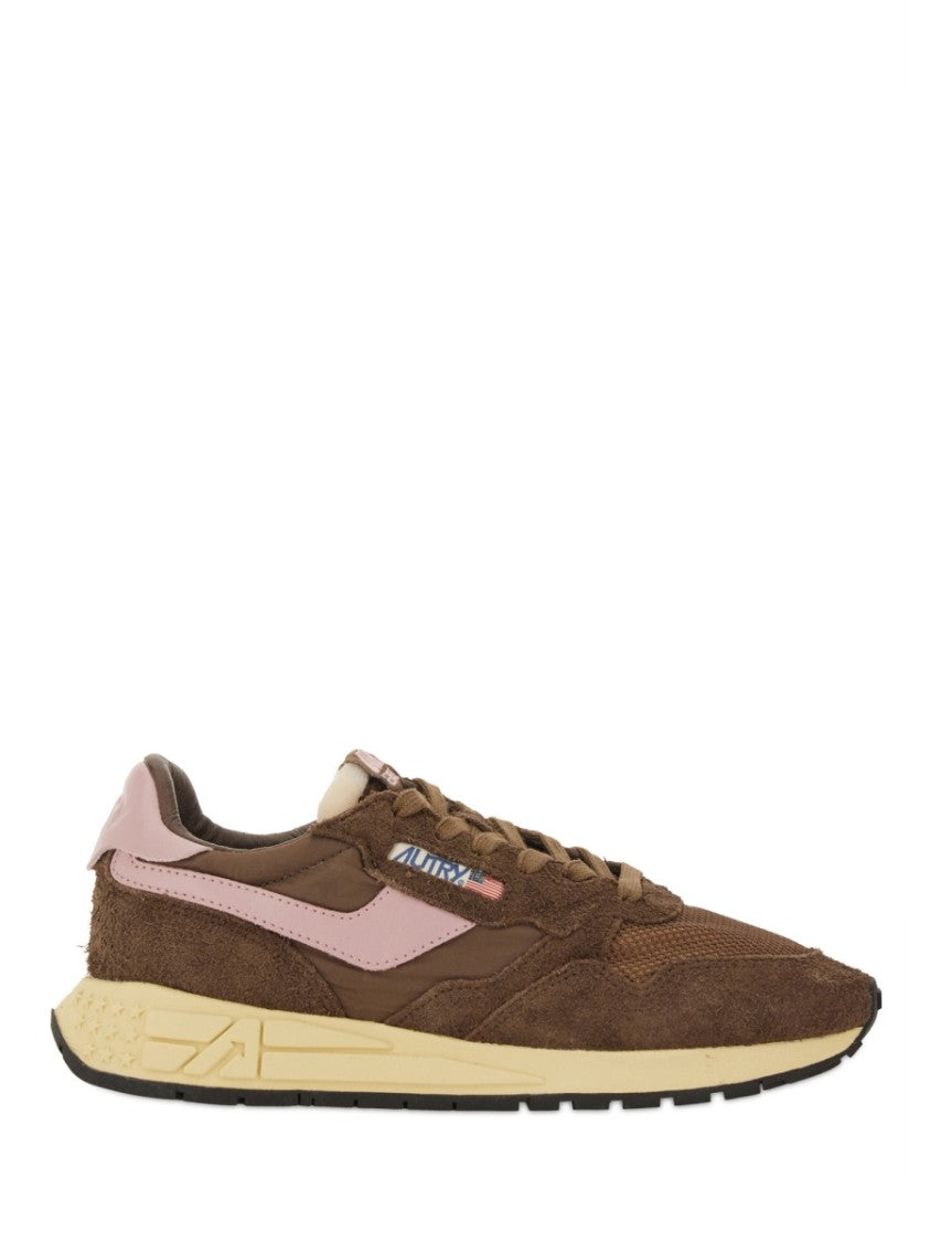 Autry Reelwind Low Nylon Suede Leather Sneakers