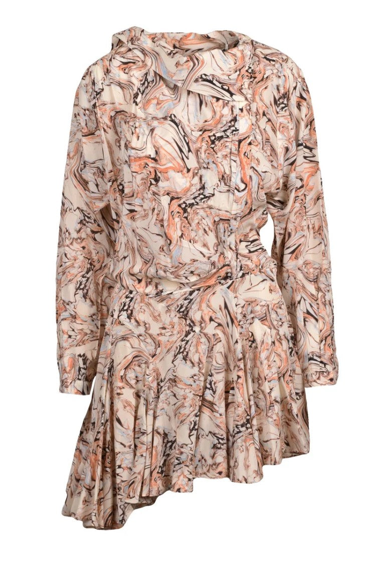 Isabel Marant Silk Chiffon Dress - Beige