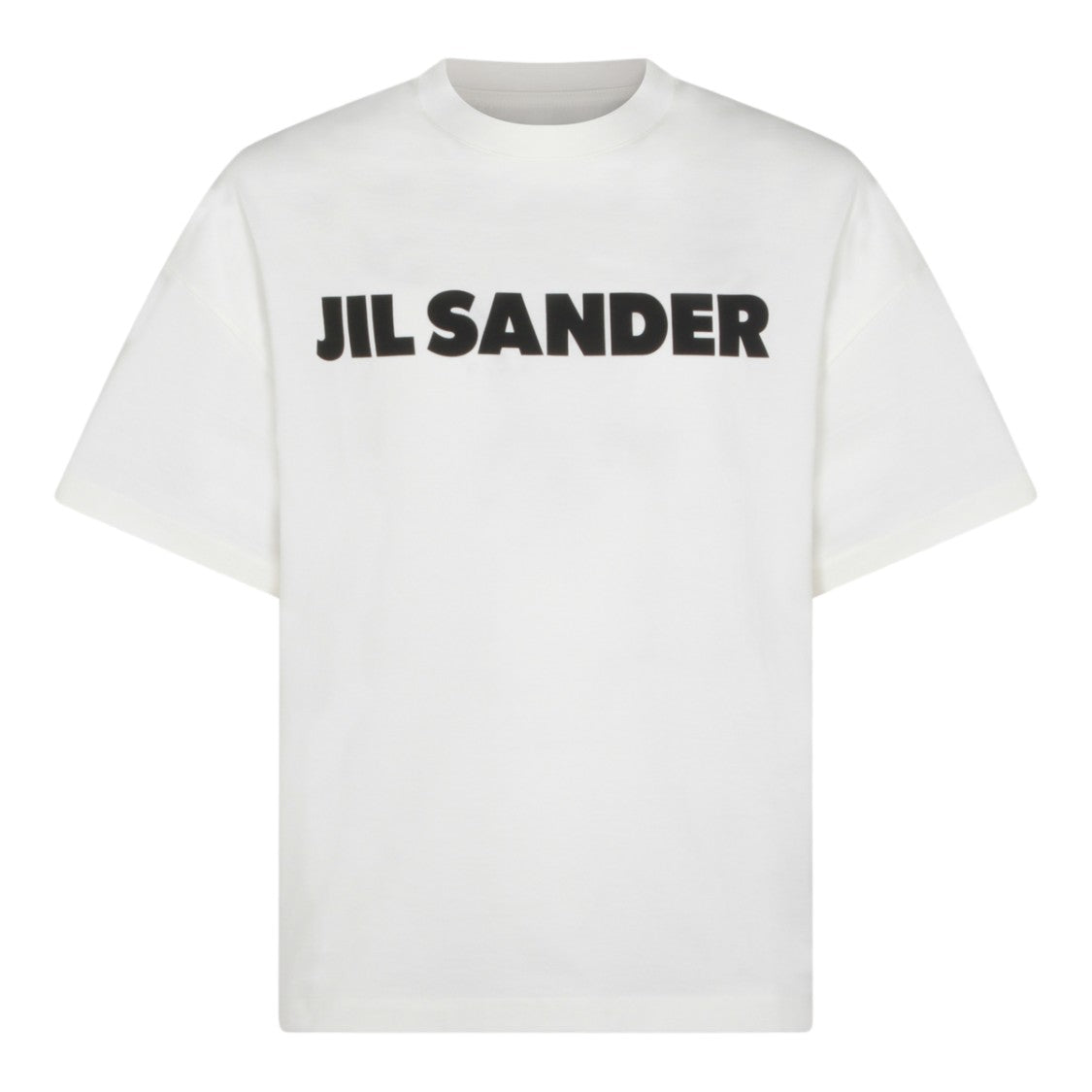 Jil Sander White Bold Logo Cotton T-Shirt