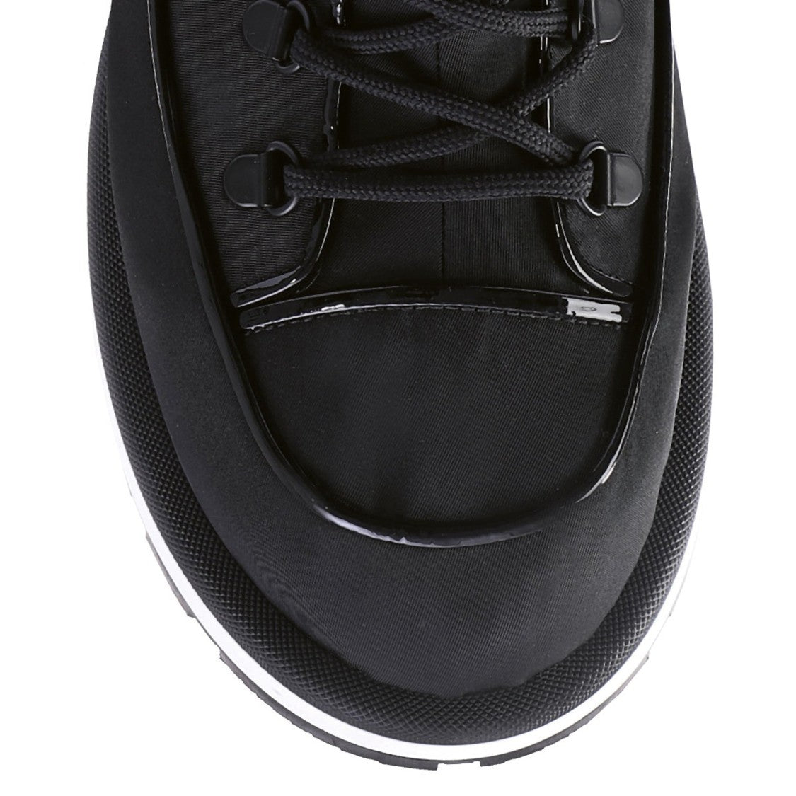 Högl Black Walker Lace-Up Glossy Accents Nylon Ankle Boots