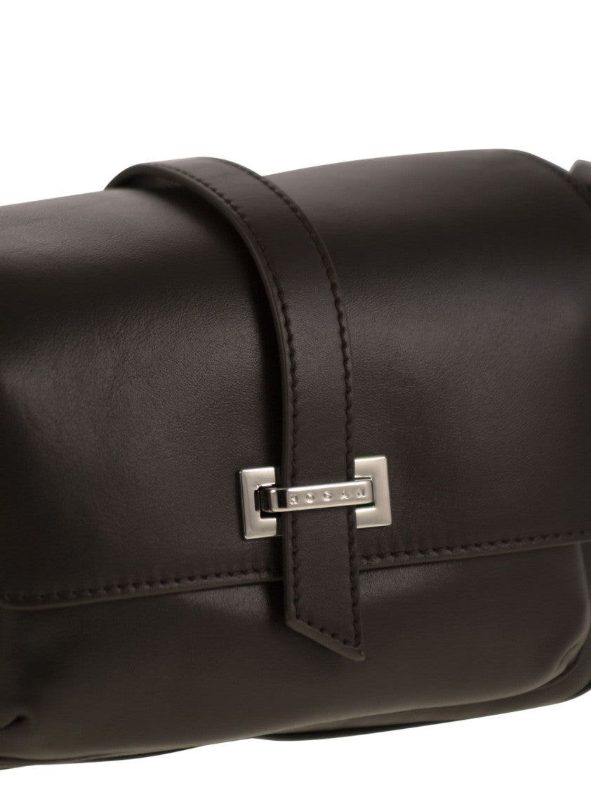 Hogan Small Leather Flap Bag