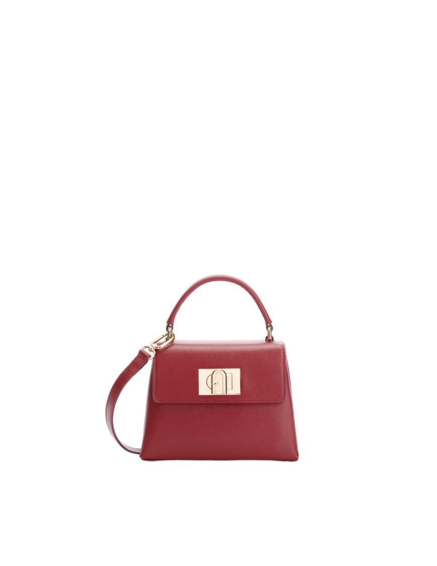 Furla 1927 Mini Leather Top Handle, Cherry Color