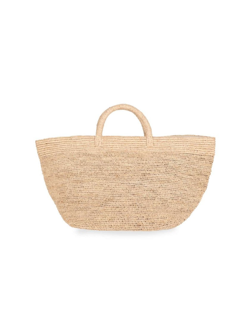 Ibeliv Structured Beige Handbag With Versatile Carrying Options
