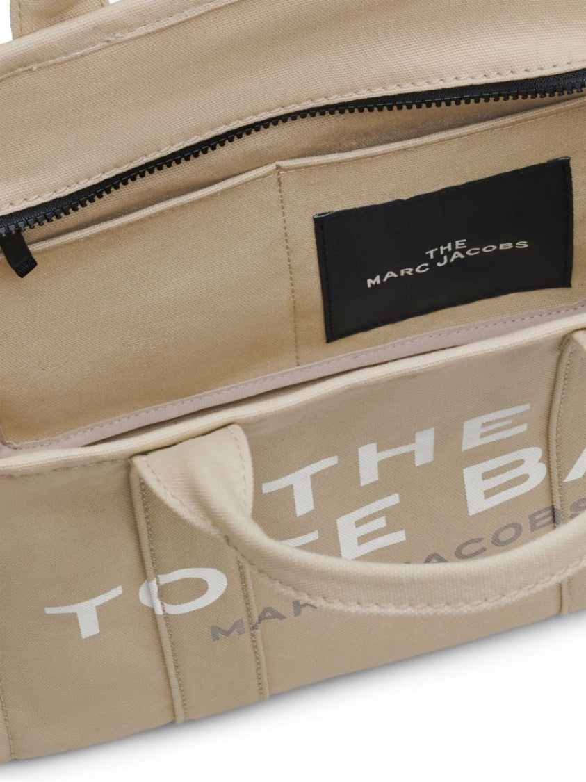 Marc Jacobs Beige Cotton Tote Bag With Prominent Logo
