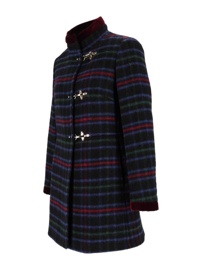 Fay Plaid Virginia 3 Ganci Short Coat