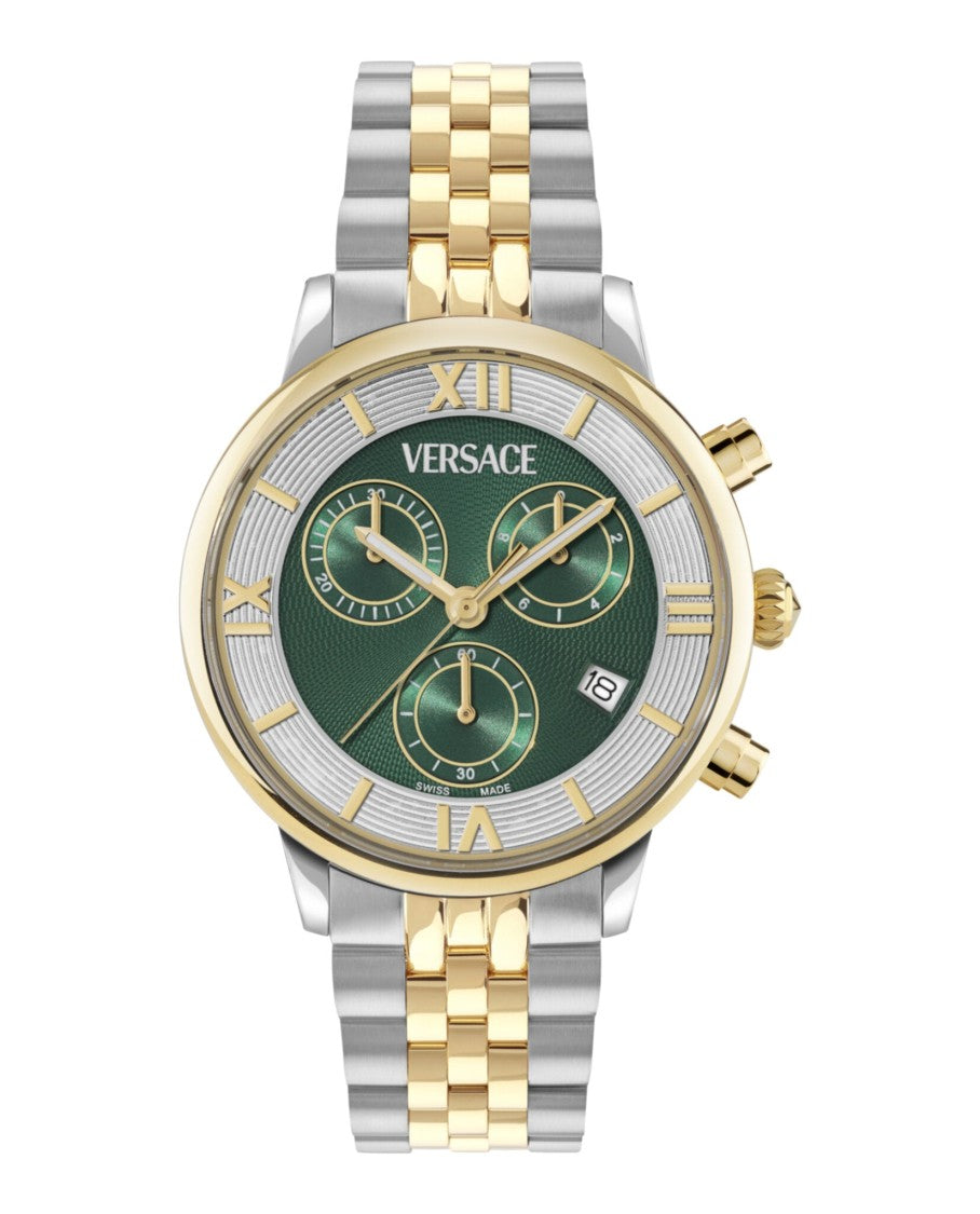 Versace Classic Round Chrono Bracelet Watch
