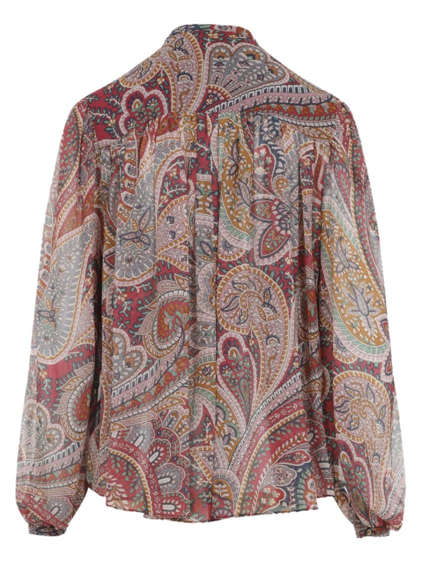 Etro Multicolor Paisley Silk Blouse