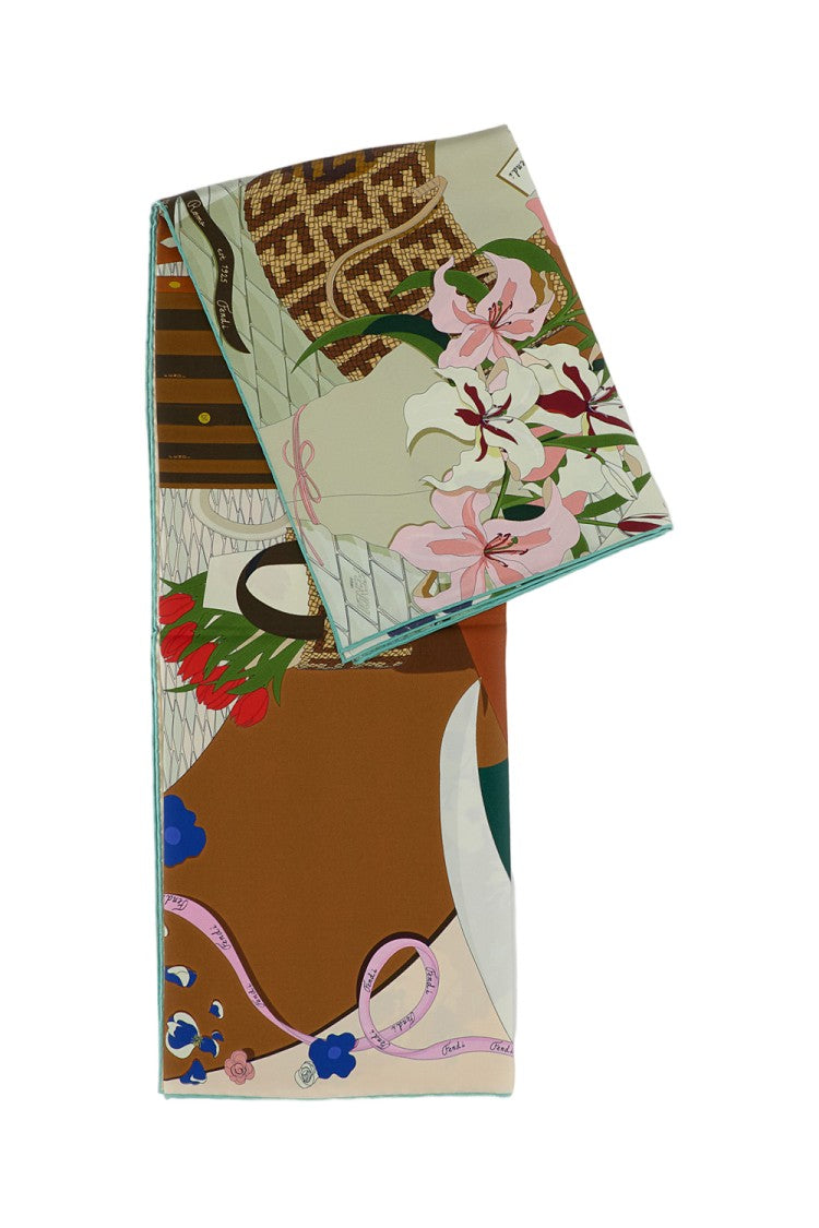 Fendi Fendi Florist Silk Foulard