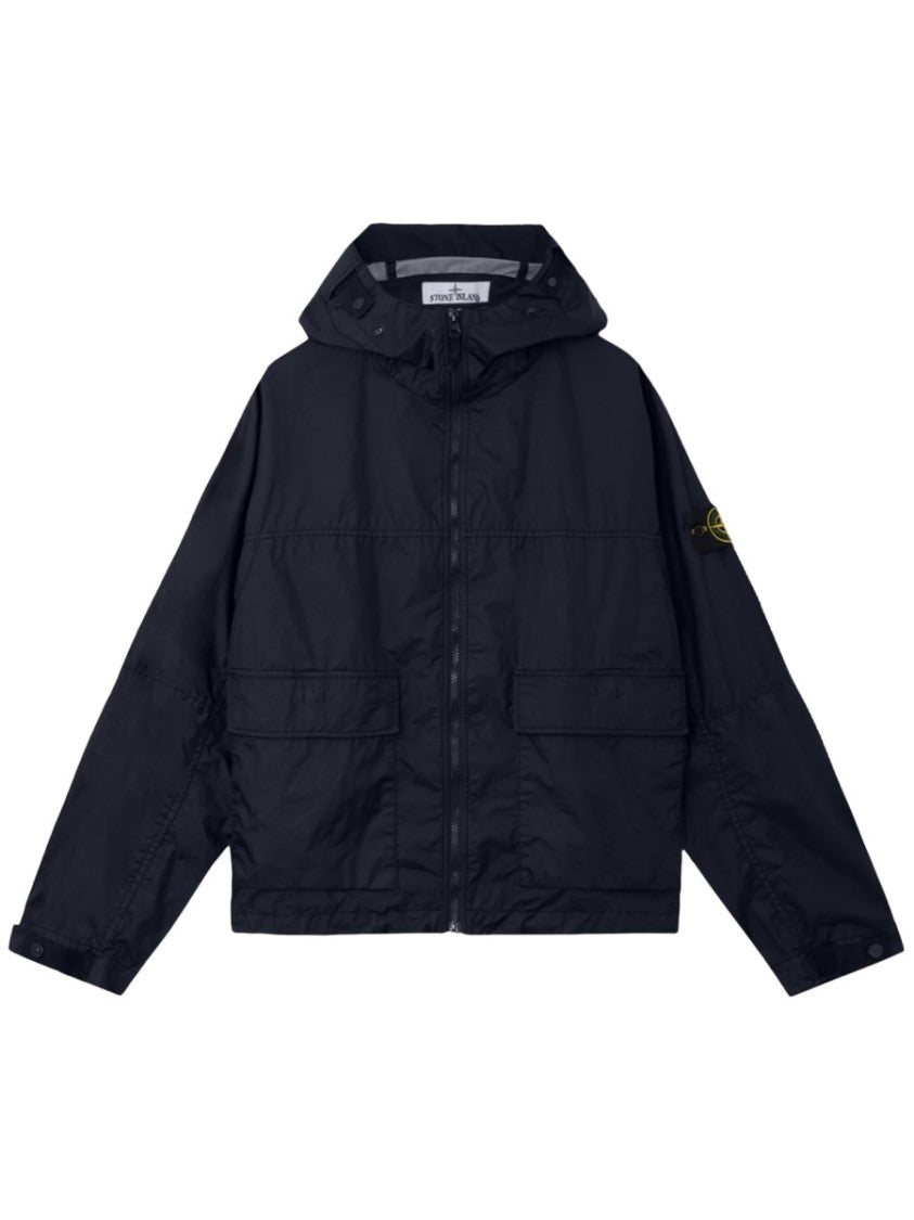 Stone Island Neutral Technical Fabric Sleeve Patch Jacket