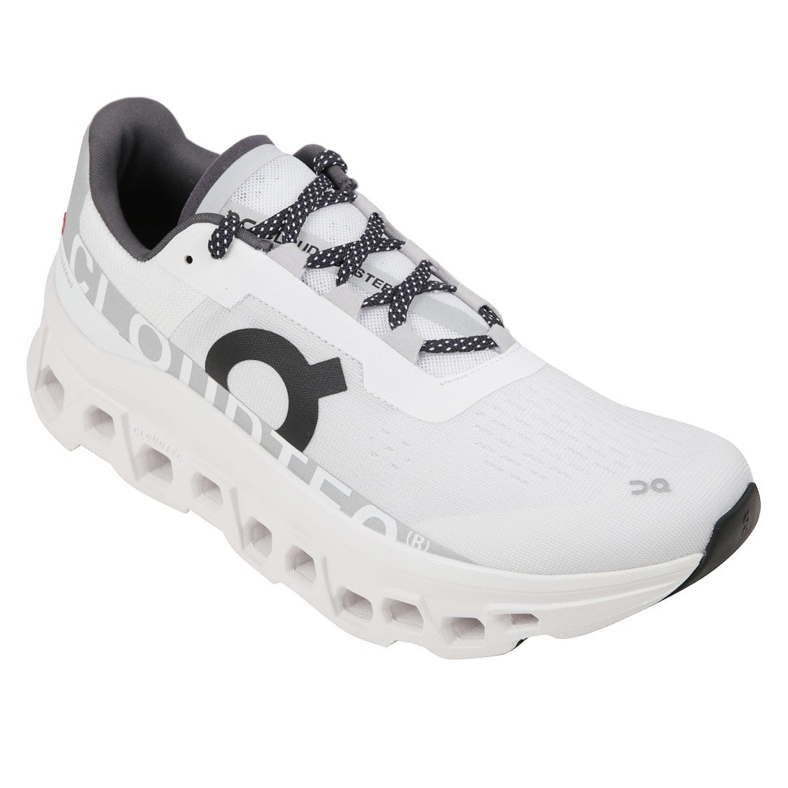 On Running White Cloudmonster Sneakers With Oversized Sole