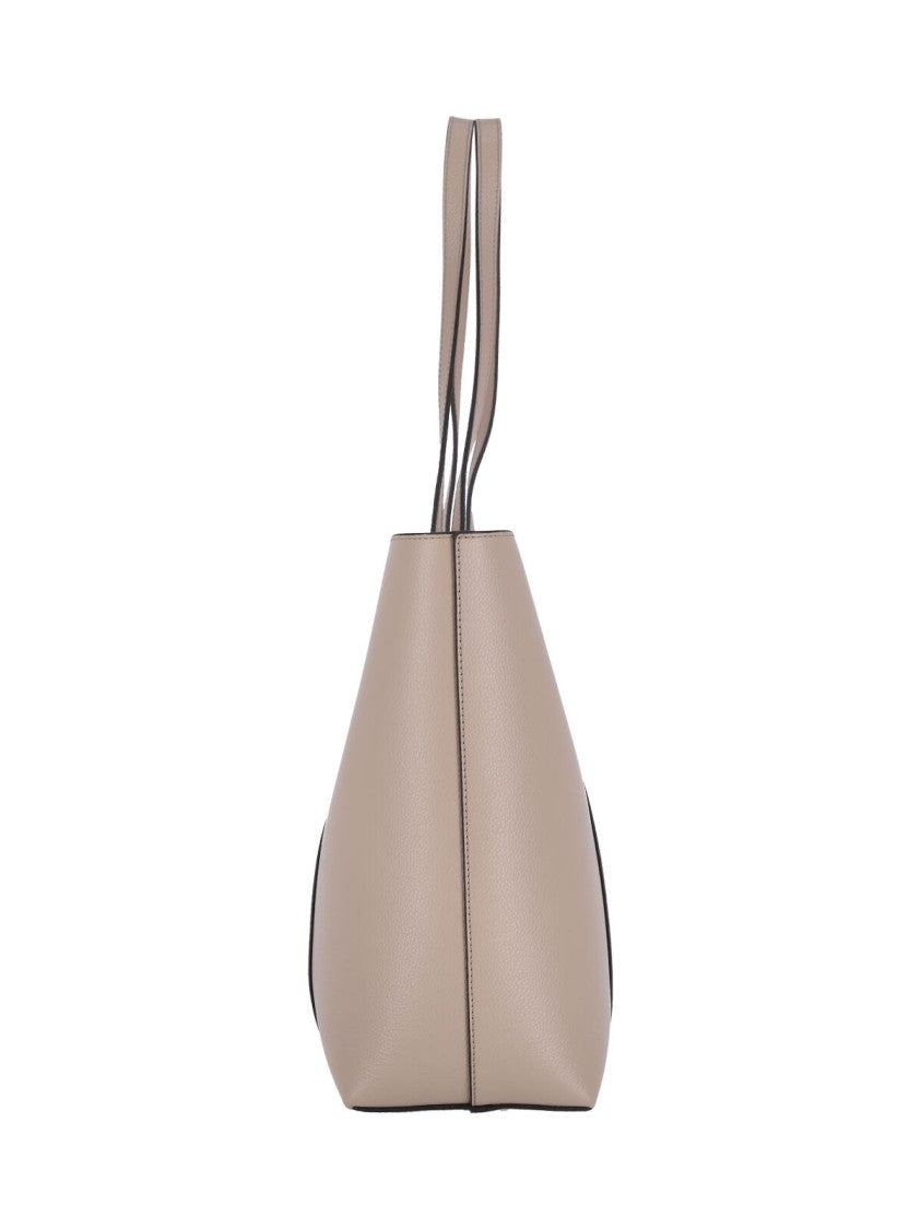 Mulberry Taupe Bayswater Hammered Leather Tote Bag