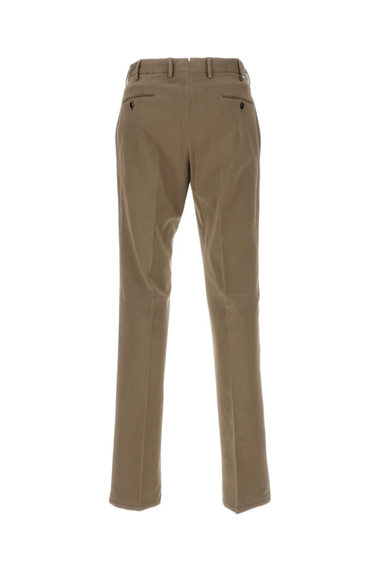 Pt01 Straight-Leg Cotton Trousers With Unfinished Hem And Clean Design