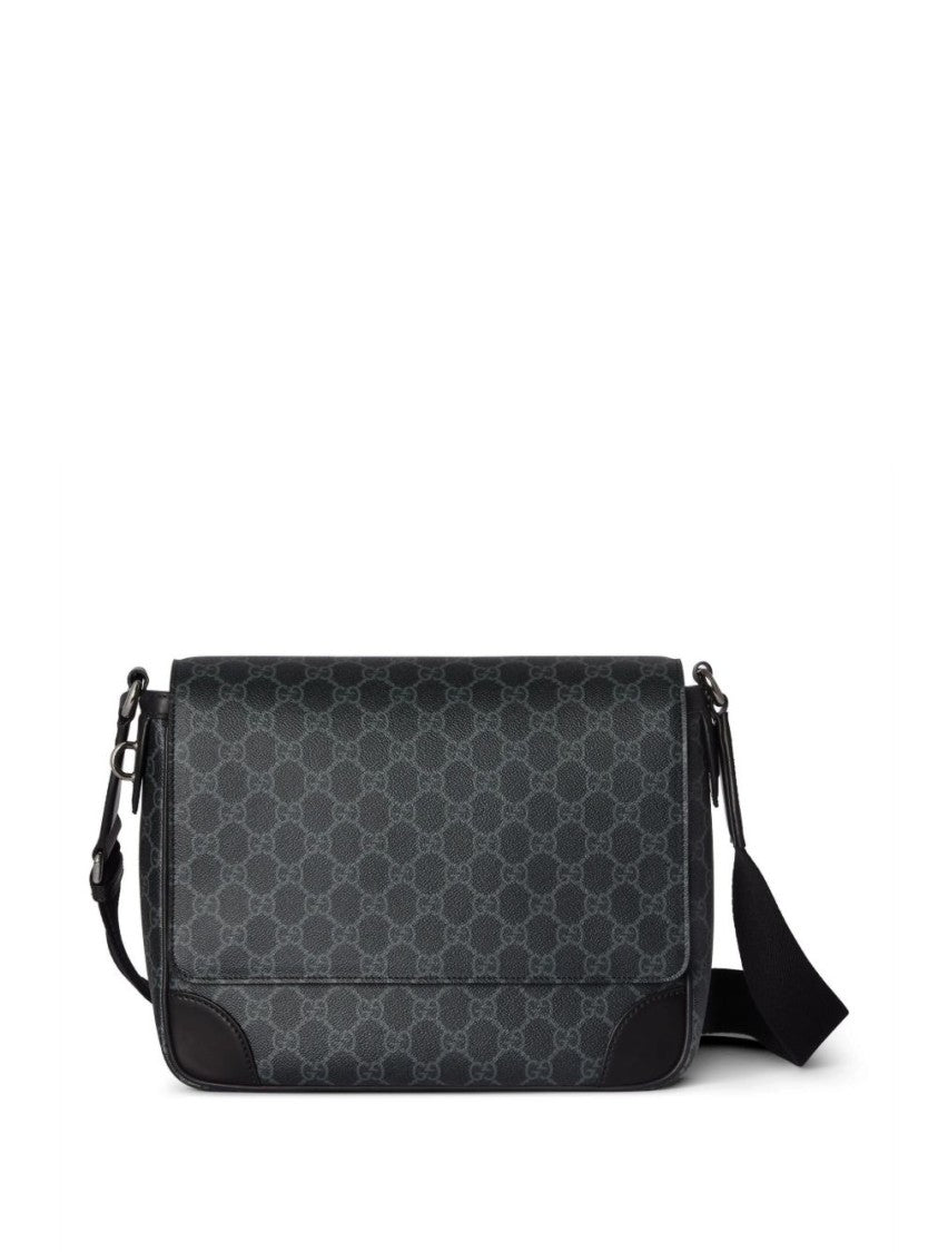 Gucci Black Gg Monogram Medium Crossbody Bag