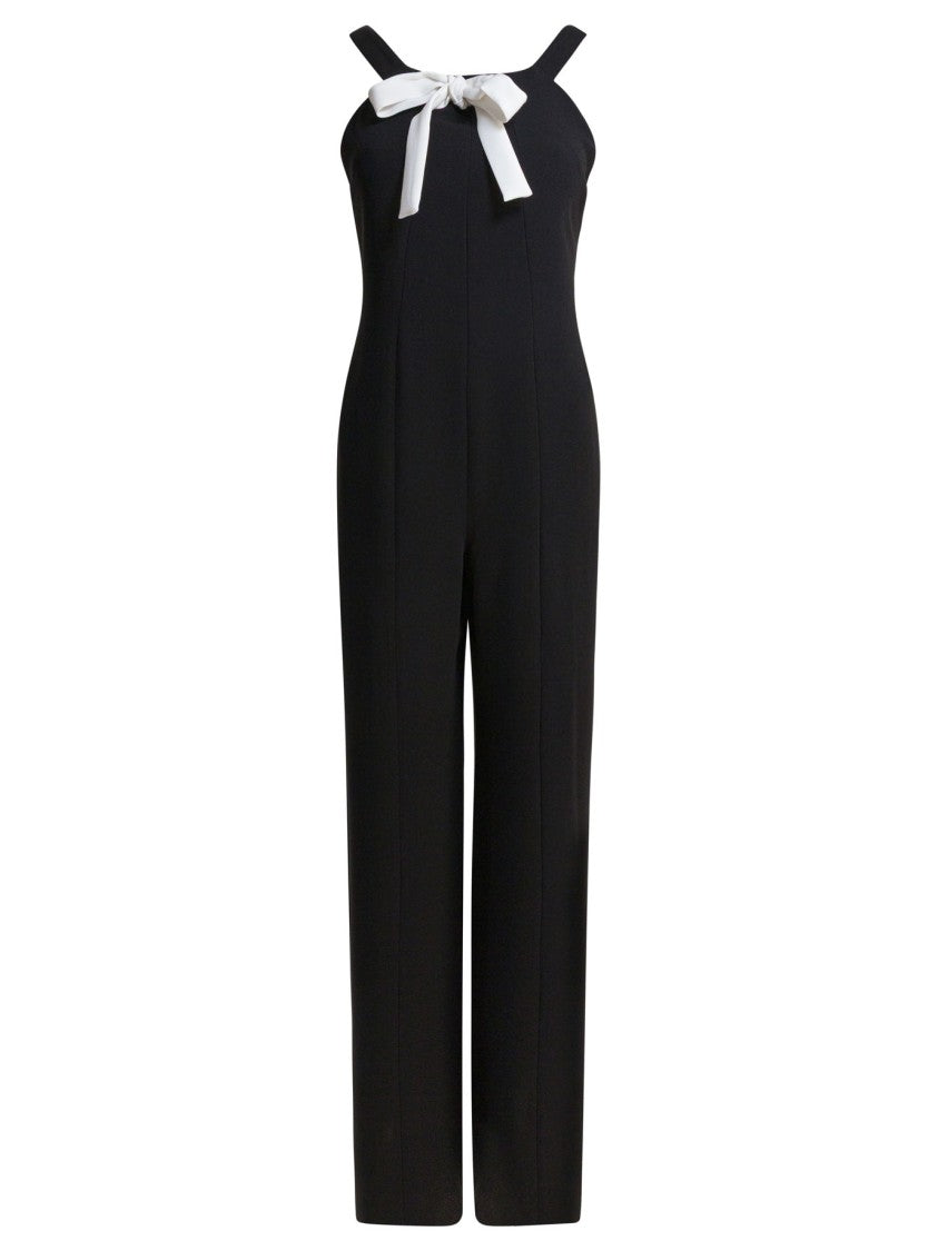 Max Mara Black Jumpsuit With Contrasting Bow Detail