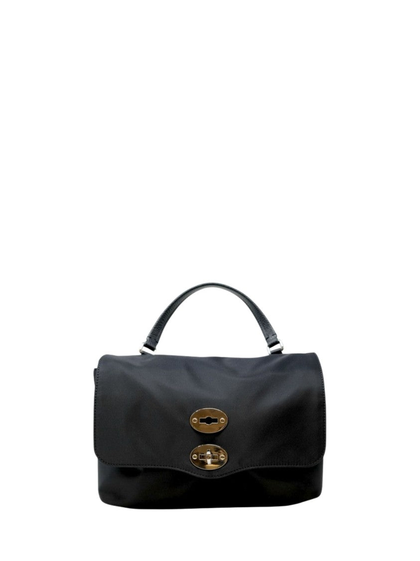 Zanellato Black Twist-Lock Fastening Shoulder Bag
