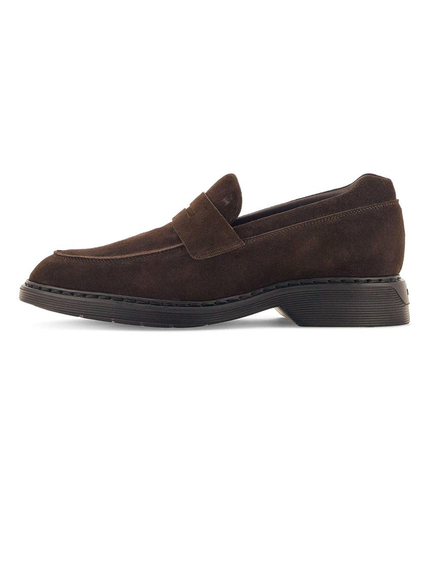 Hogan Suede Moccasin Loafers