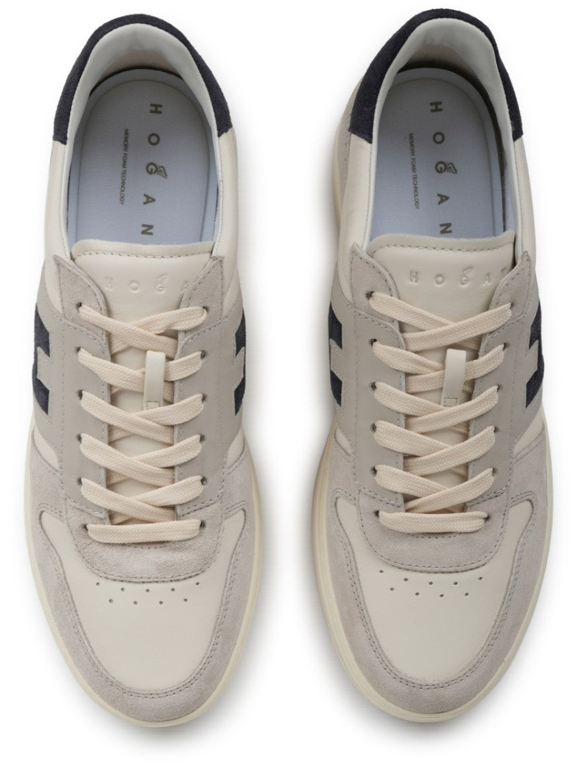 Hogan H-Tv Mutton Calfskin Panel Sneakers