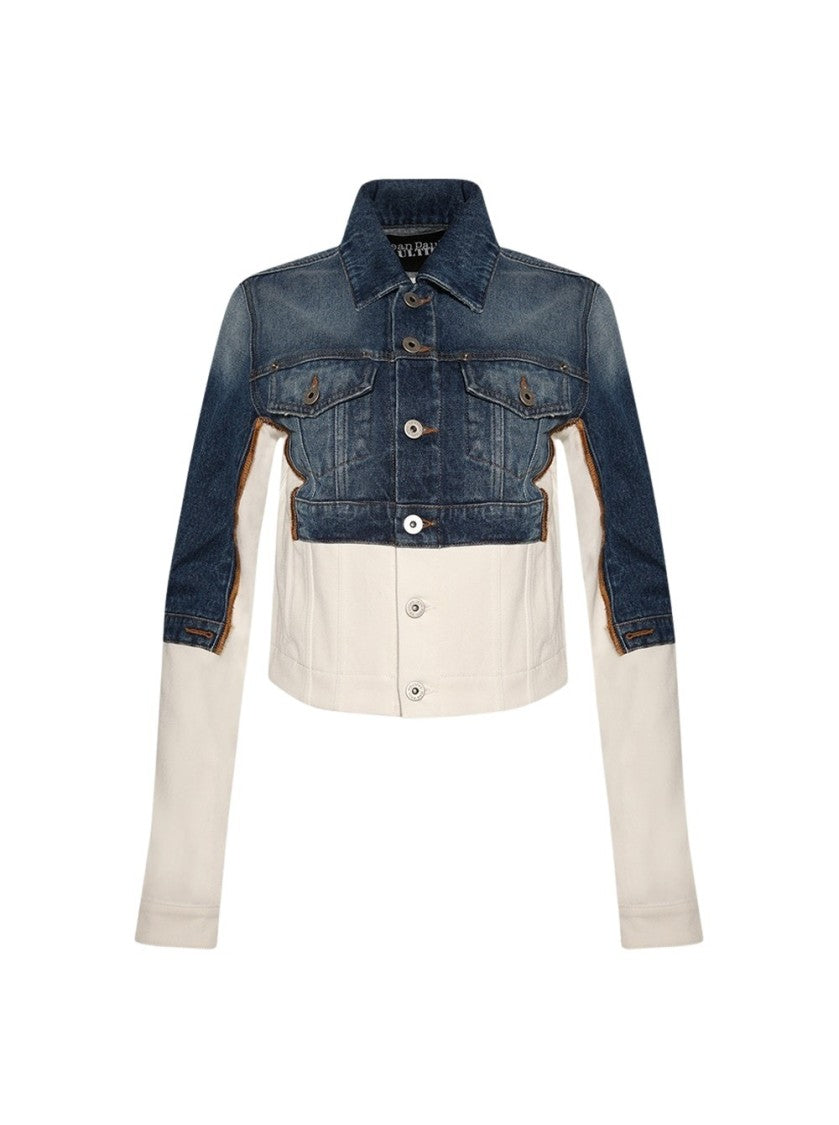 Jean Paul Gaultier The Petit Grand Denim Jacket Ecru