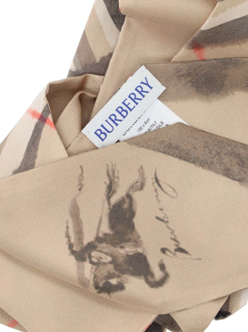 Burberry "Check" Bandeau – Beige