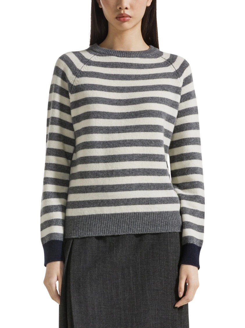 Seventy Venezia Striped Pure Carded Wool Crewneck Sweater