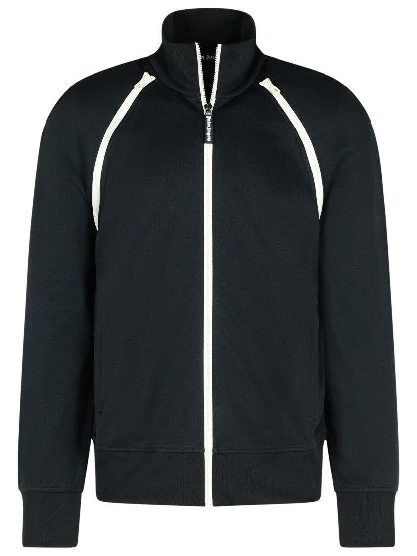 Palm Angels Track' Black Polyester Blend Jacket