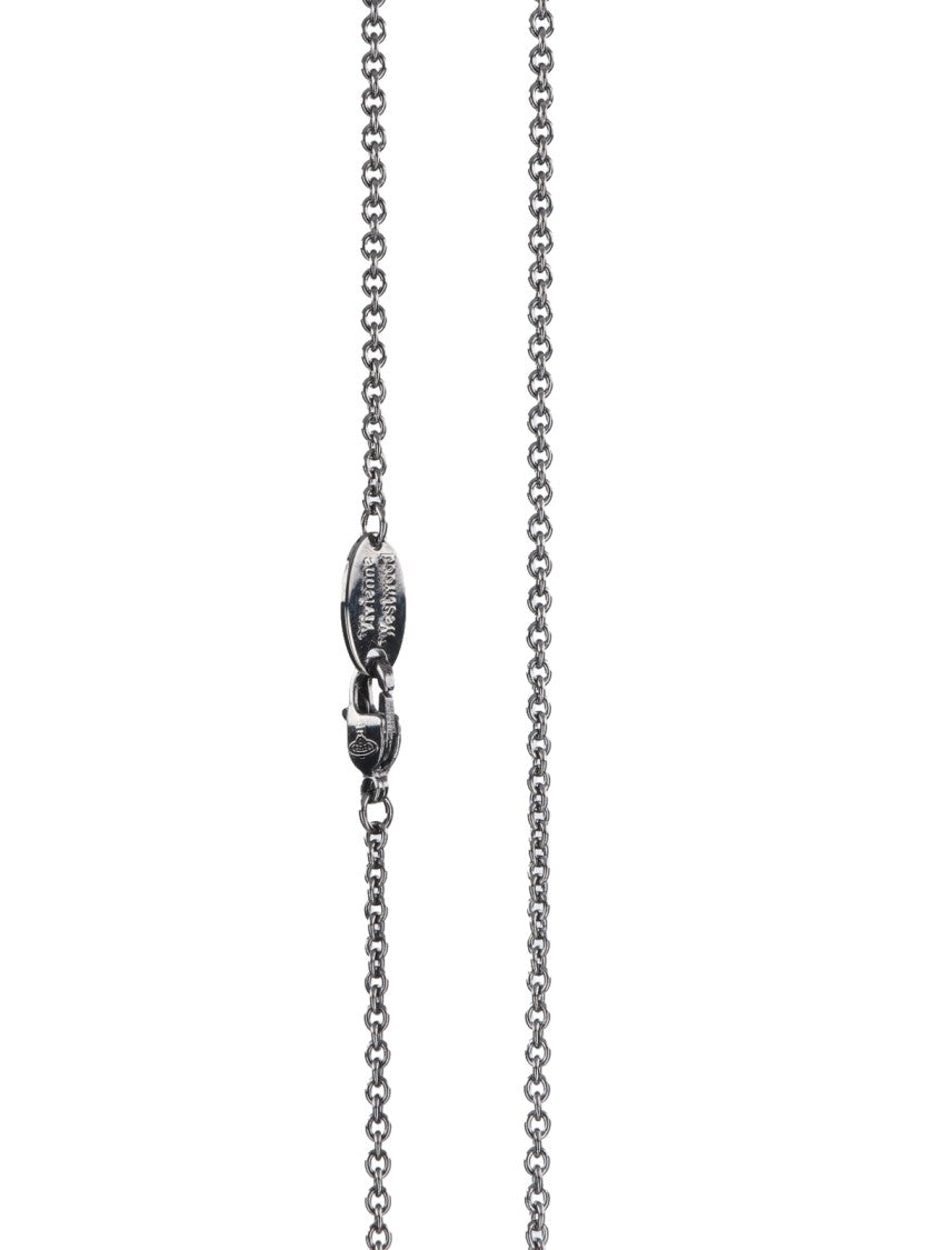 Vivienne Westwood Silver Planet Pendant Gemstone Necklace