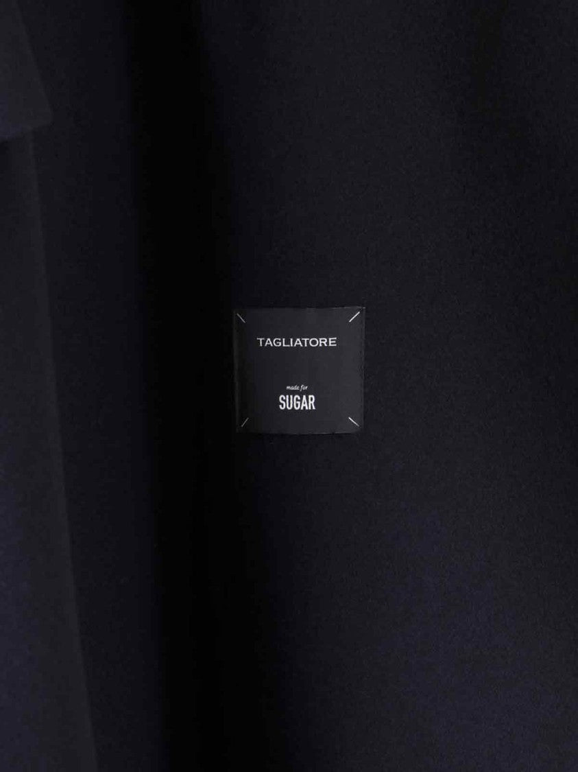 Tagliatore Jole Coat Midi Double-Breasted – Navy Blue