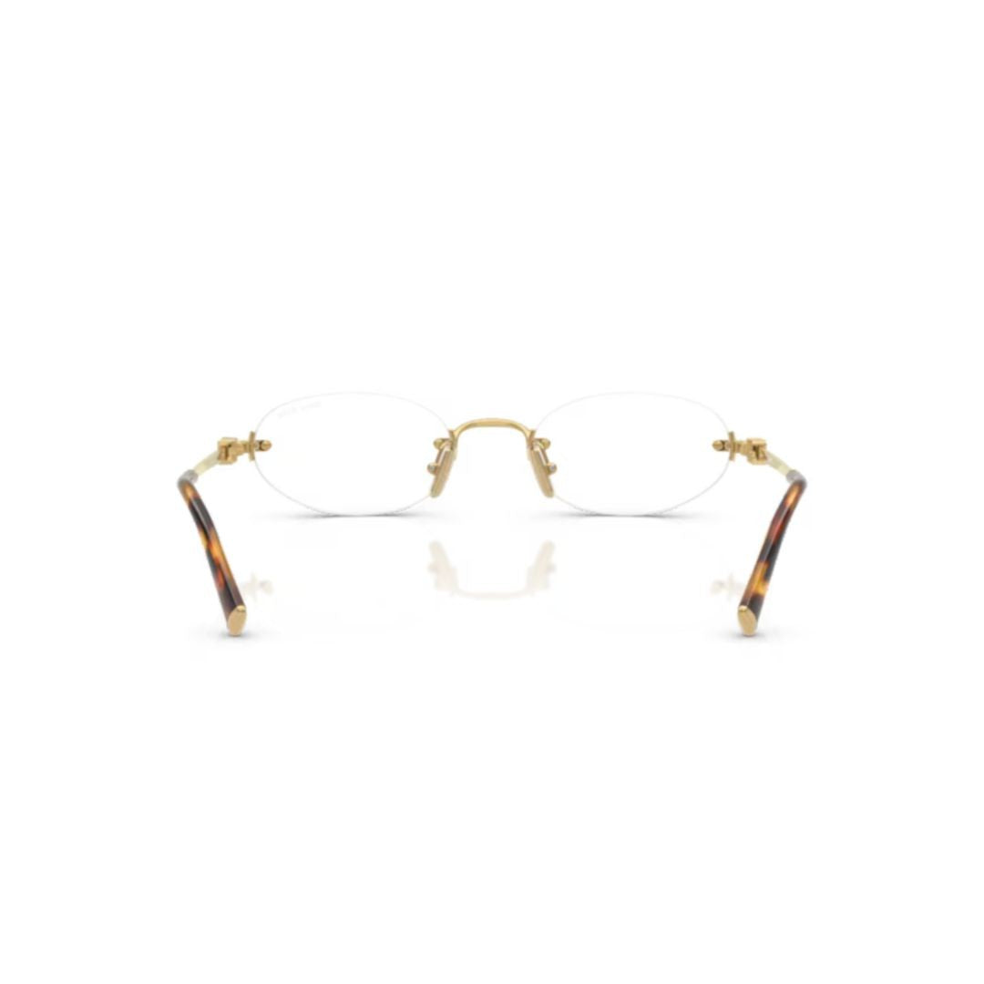 Miu Miu 0Mu A54s Rimless Gold Metal Eyeglasses