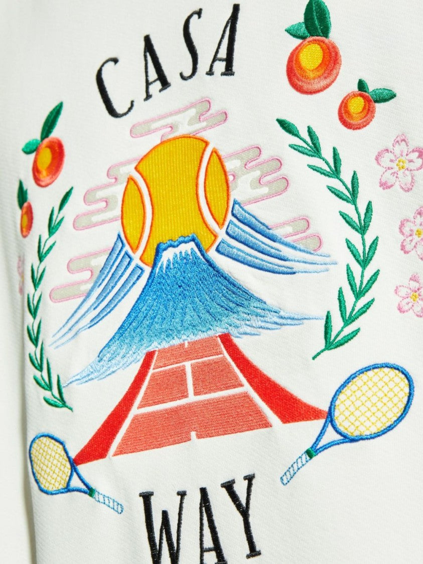 Casablanca Casablanca Maglie Bianco Sweatshirt