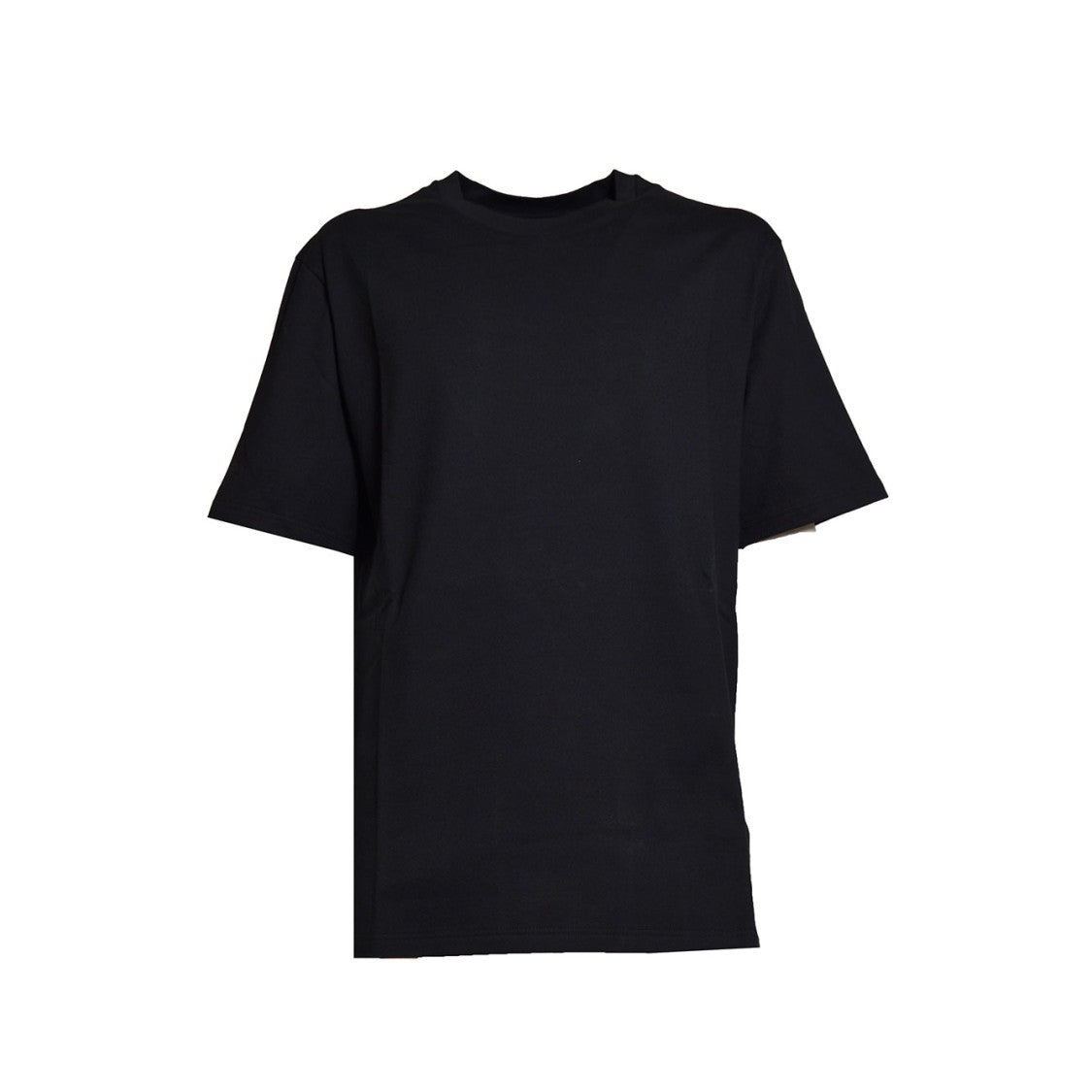 Jil Sander Black Cotton Jersey T-Shirt With Contrast Logo