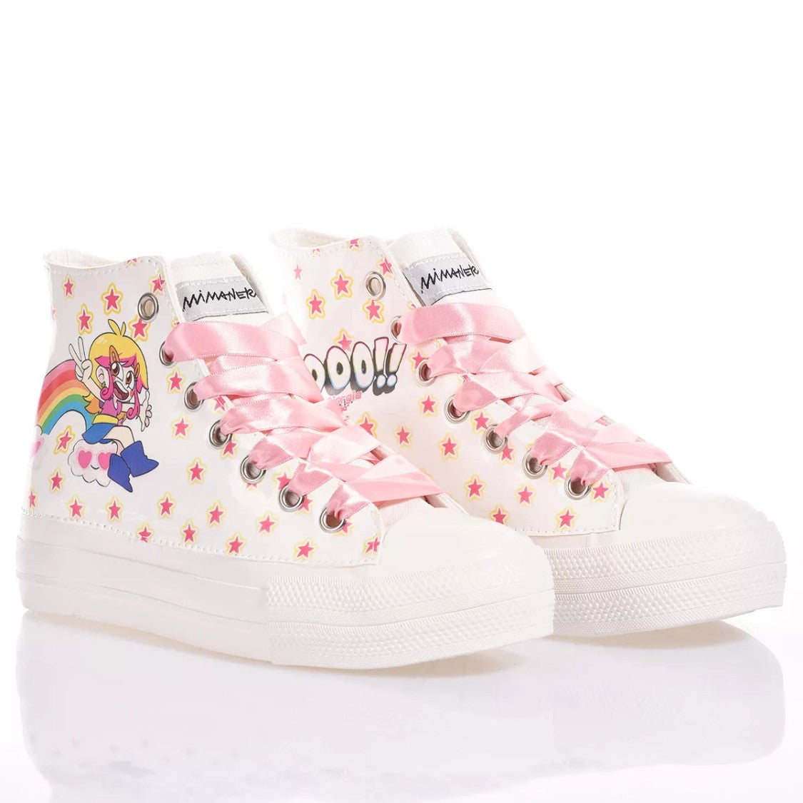 Mimanera Airlines Platform Pink Sneaker