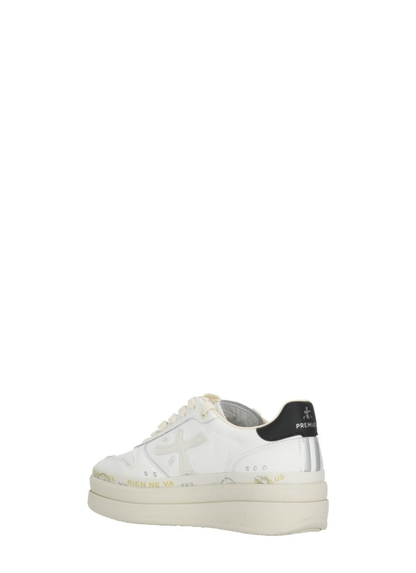 Premiata White Micol 8197 Leather Sneakers