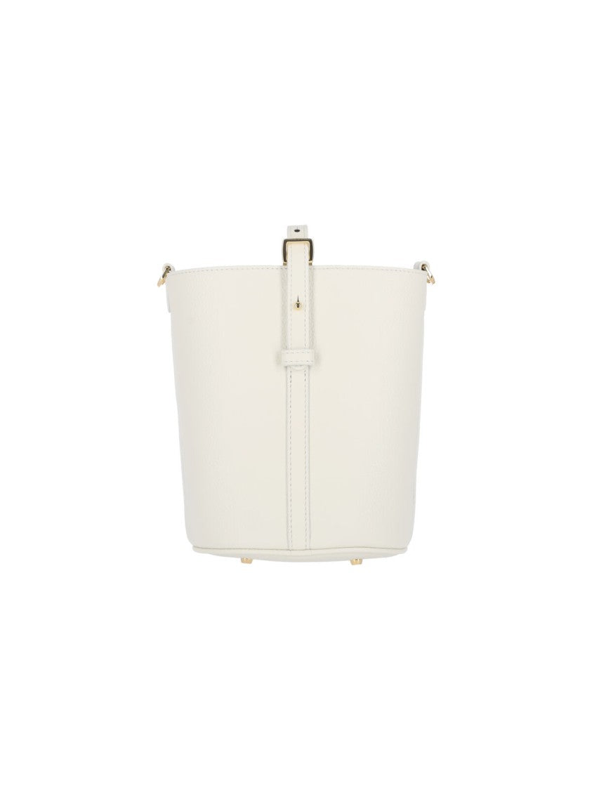 Patou "Jp" Small Bucket Bag – White