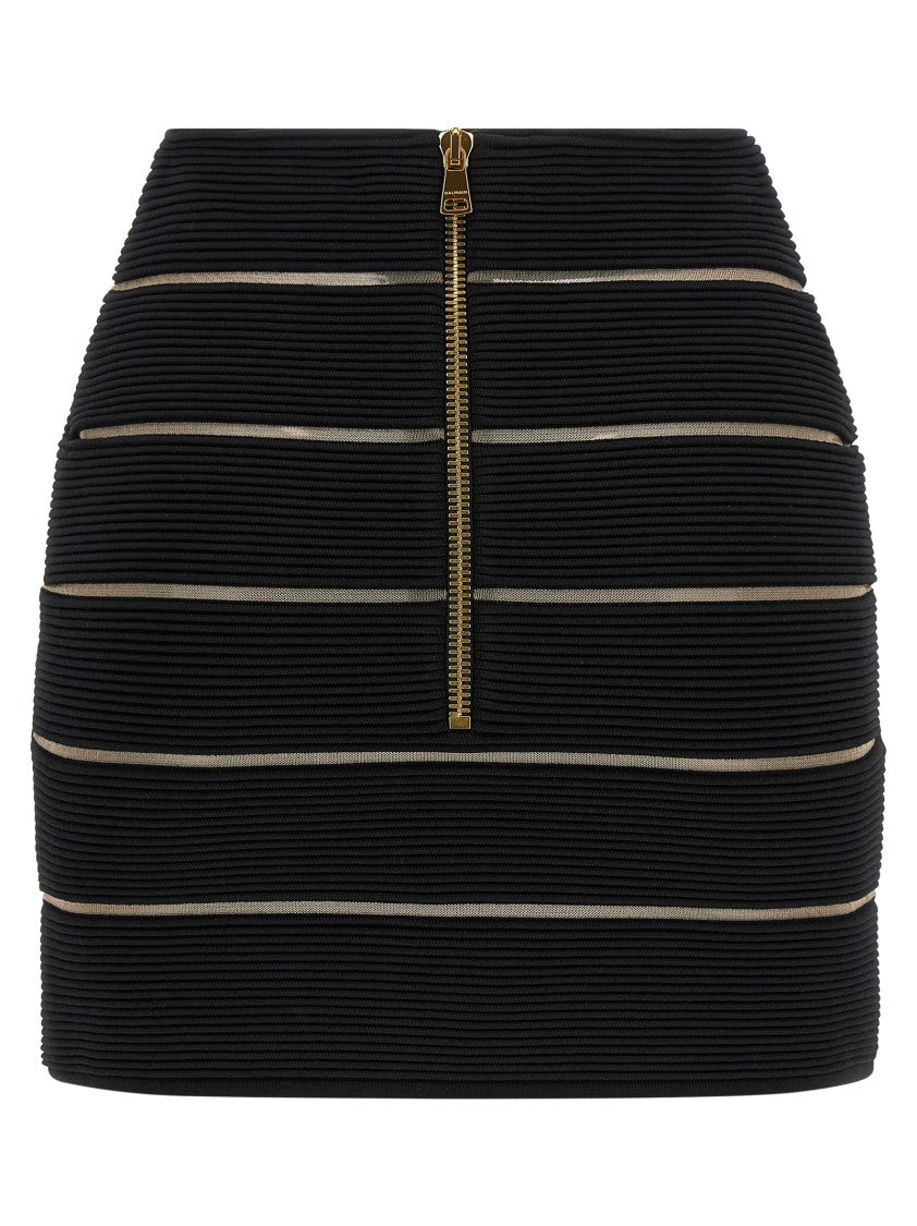 Balmain V-Shaped Waist Skirt