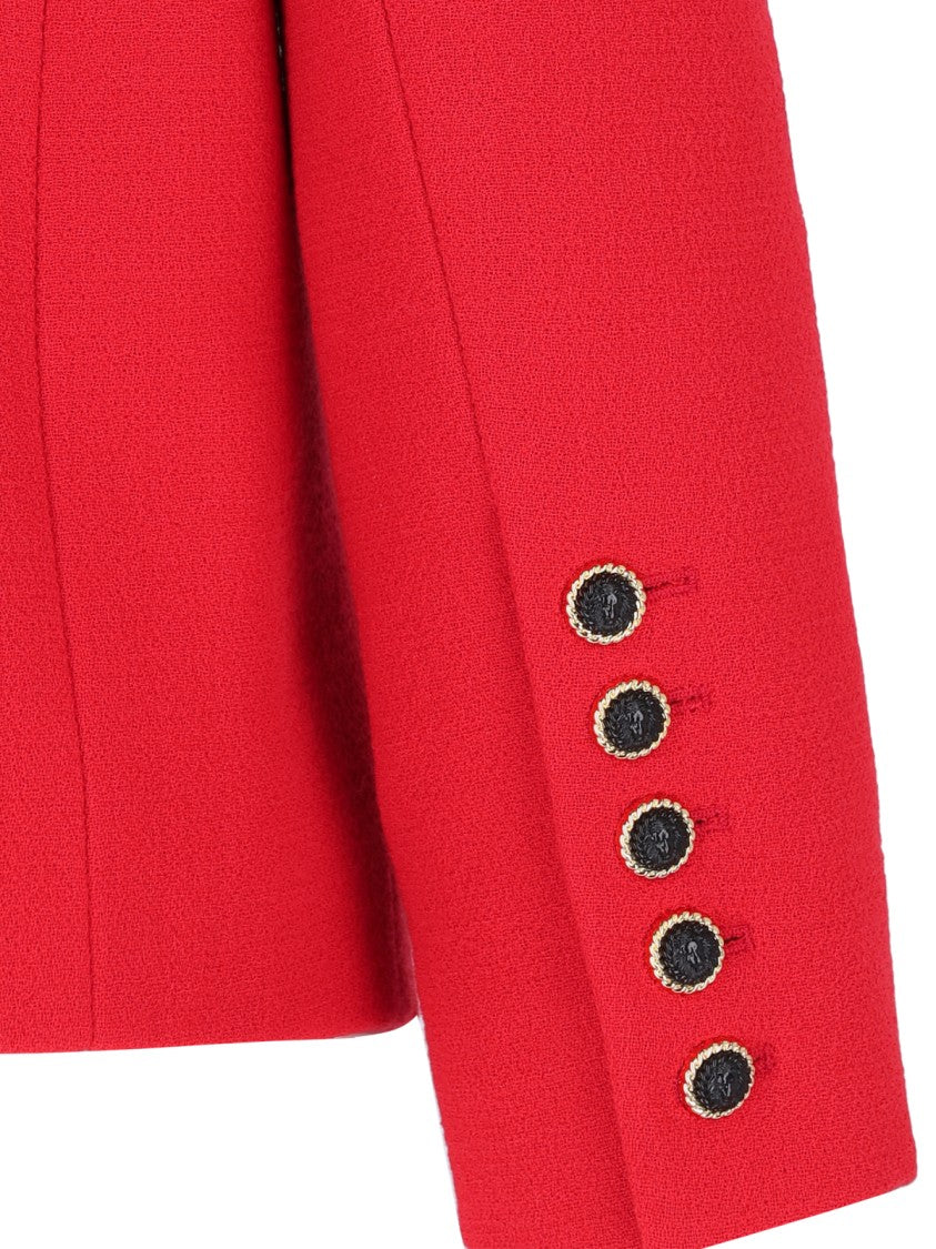 Balmain Wool Blazer – Red