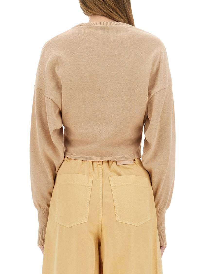 Alysi Cropped Knit Top