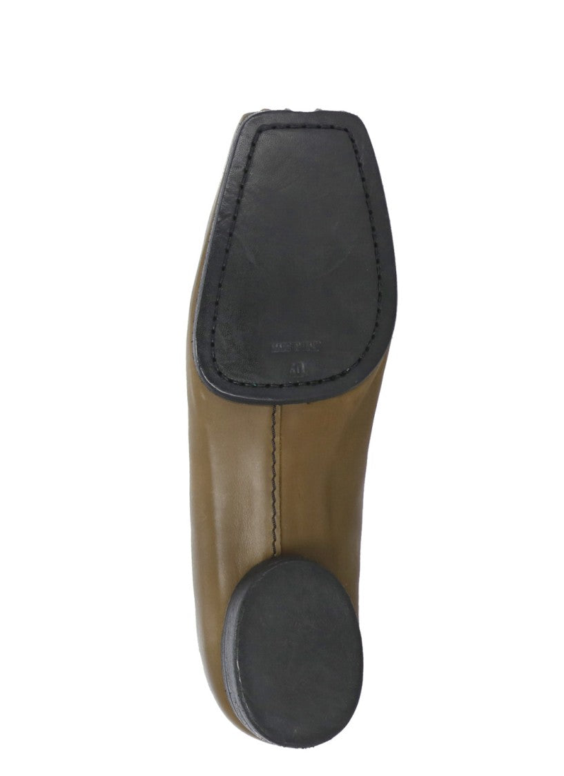 Uma Wang Brown Smooth Leather Ballet Shoes