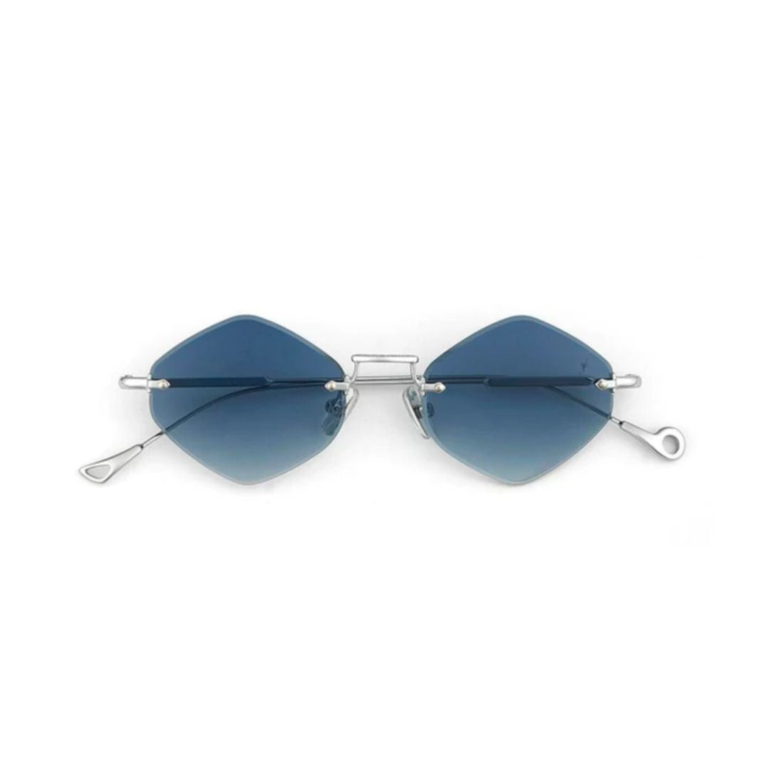 Eyepetizer Empire C.1-26 Geometric Lens Sunglasses With Silver Metal Frame