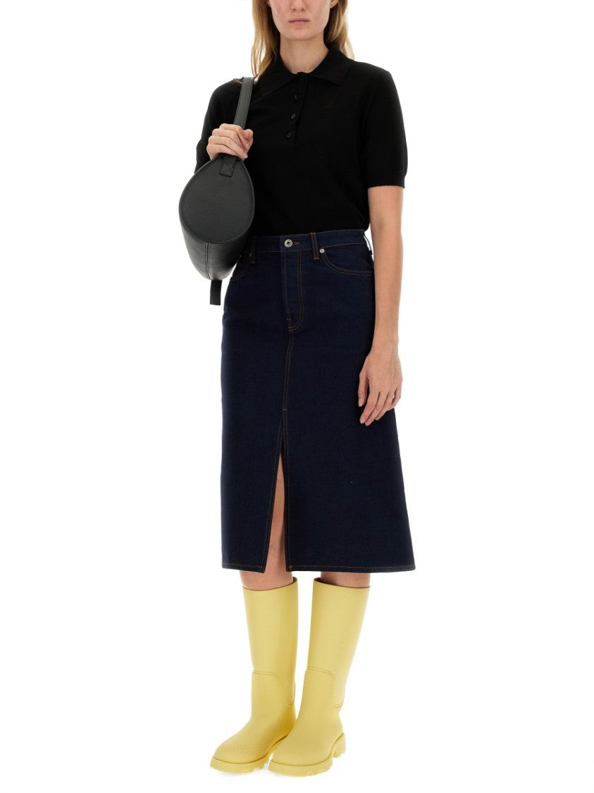 Burberry Black Regular Fit Stretch Cotton Polo Shirt