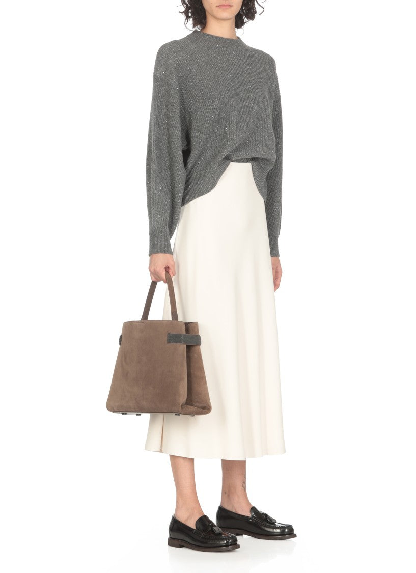 Brunello Cucinelli Precious Bands Shoulder Bag