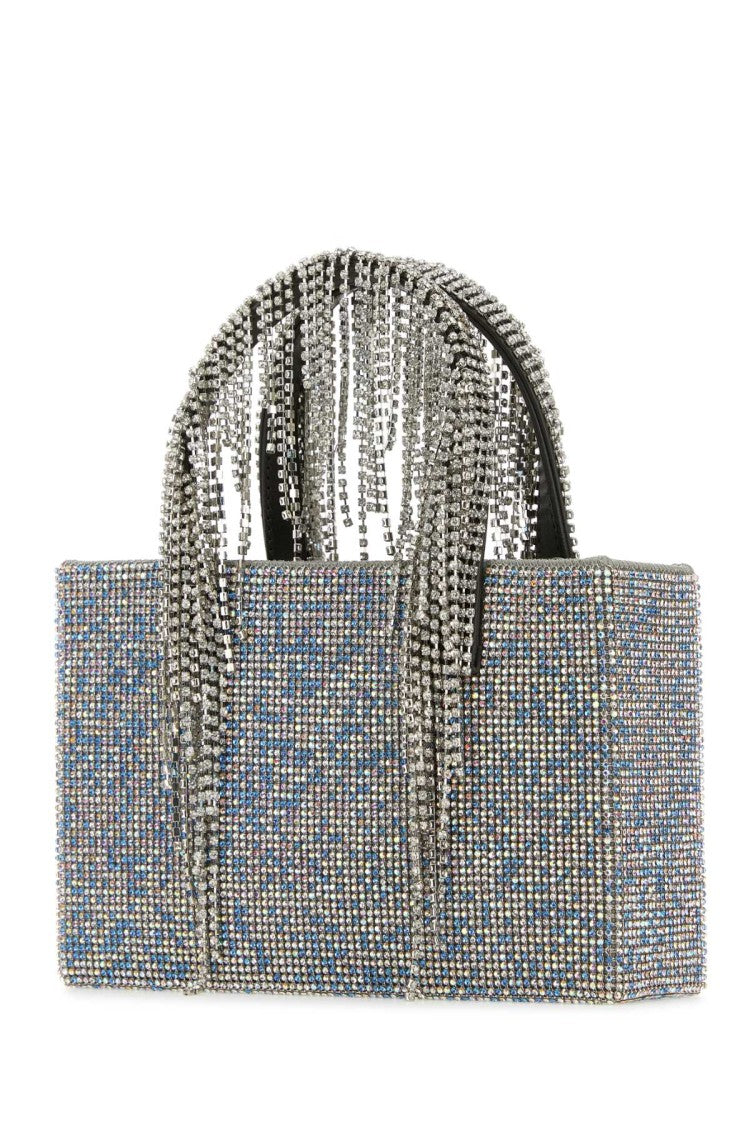 Kara Light-Blue Rhinestones Handbag